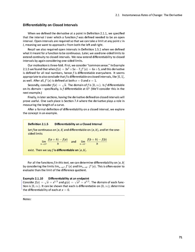 APEX Calculus - Page 71